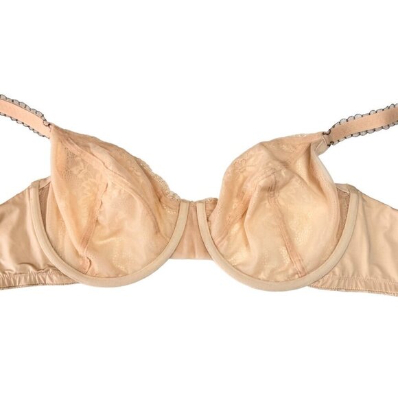 NWOT Le Mystere Nude Lace Entice Contour 1979 Underwire Unpadded Bra Sz. 36F - Picture 8 of 13